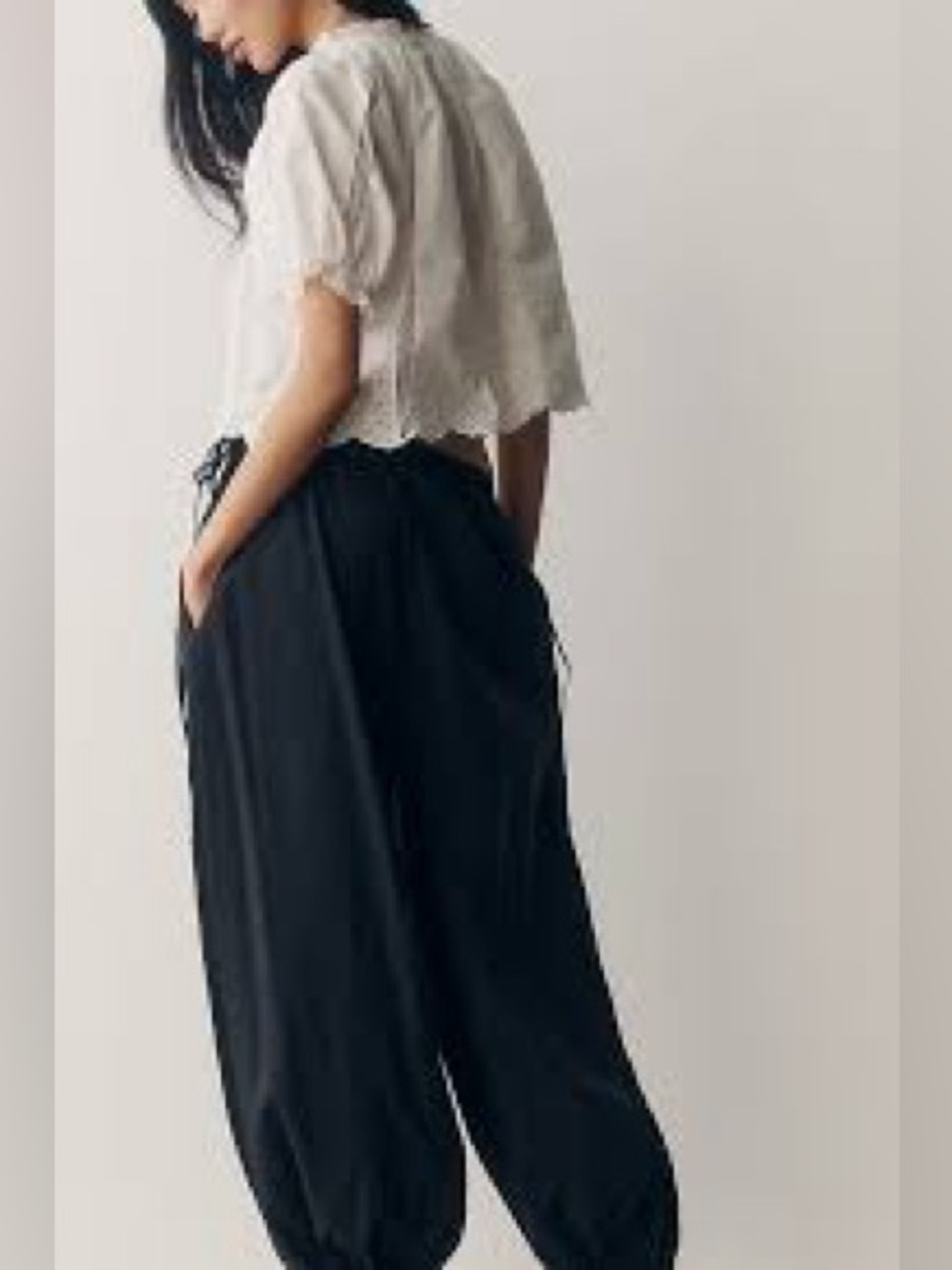 Anthropologie Black Relaxed Balloon Pants